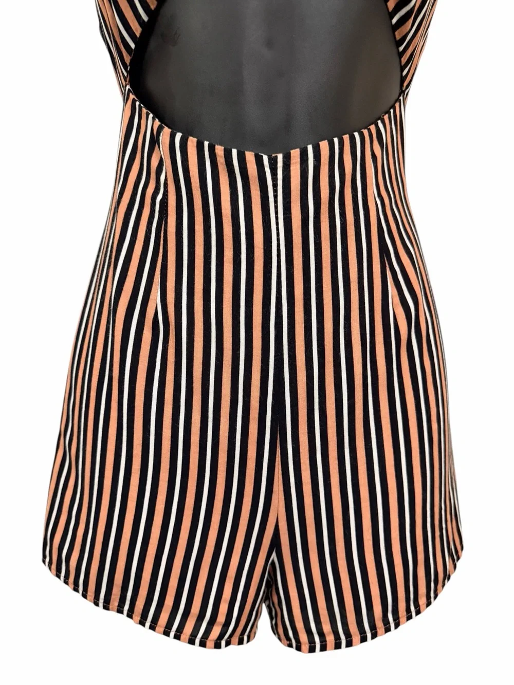 Kimchi Blue Urban Outfitters Size 0 Striped Cutout Romper Tie Front